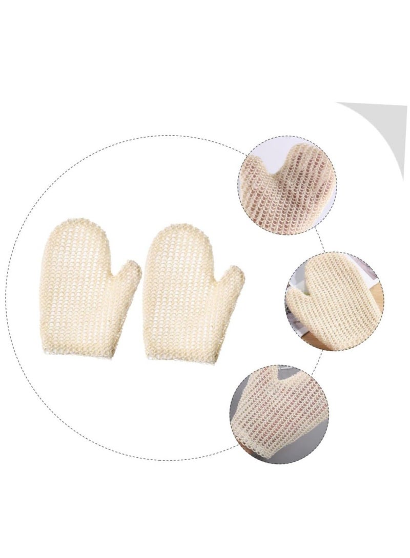 Exfoliating Bath Gloves, Mitt 2pcs Gloves Onsen Towel Massage Silicone Body Scrubbers for Use in Shower Spa Comfortable Tools - Image 3