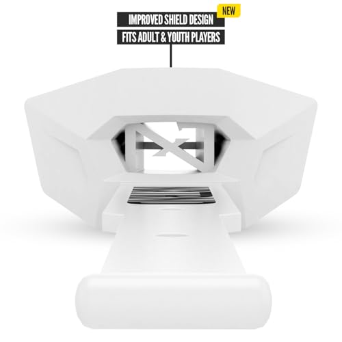 NXT NXTRND Nxtrnd Two Pro Football Mouth Guard, Permanent Strap, Fits Adult & Youth (White) - Image 3