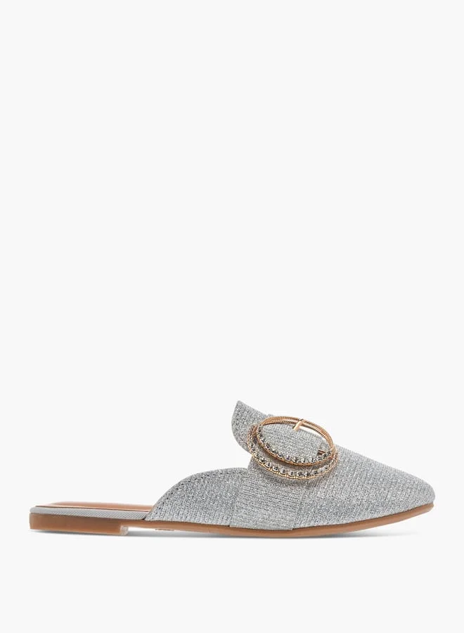 Girls Embellished Slip-On Mules