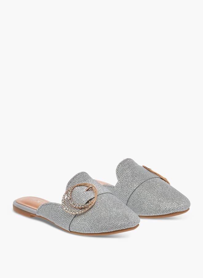 Flora Bella By Shoexpress Girls Embellished Slip-On Mules - Image 3