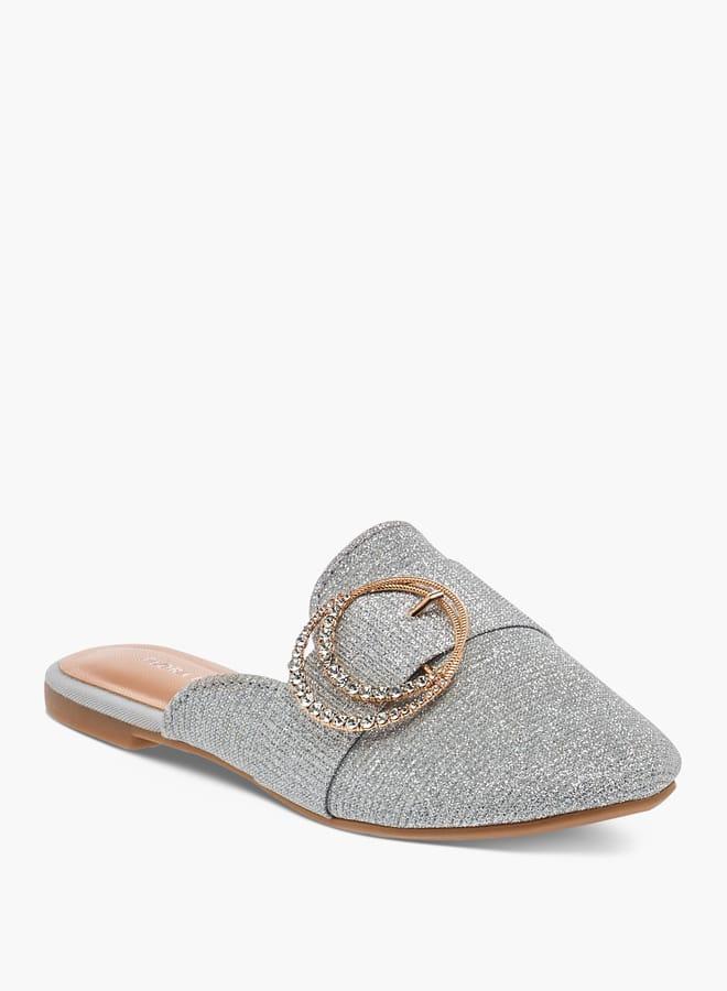 Flora Bella By Shoexpress Girls Embellished Slip-On Mules - Image 1