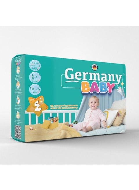 germany baby diapers 40pcs, size 4,  8kg : 18kg