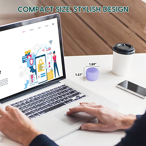 BABELIO White Noise Machine Babelio Mini Sound Machine for Adults Kids Baby | 15 Non-looping Sounds | Timer | Easy to Pocket and Travel - Purple - Image 2