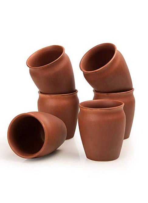 Kmart KHODIYAR Ceramic Kullad Tea Cup Coffee Cup Set of 6  - Image 4