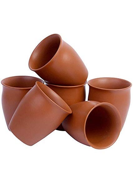 Kmart KHODIYAR Ceramic Kullad Tea Cup Coffee Cup Set of 6  - Image 5