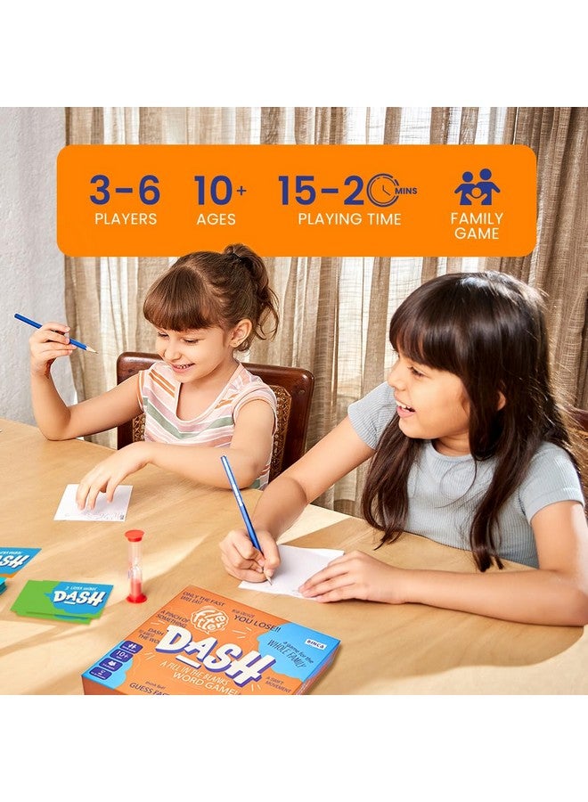 Binca Fletter Dash, A Fun Fill-in-The-Blanks Strategic Word Card Game for All Ages | Fun and Strategic Word Game | Test Vocabulary and Concentration | Ages 7+ (3-6 Players) - Image 4