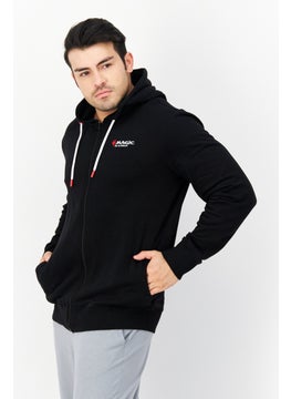 DIFUZED Men hooded Neck Graphic Print Long Sleeves Sweatshirt, Black Combo  - Image 2