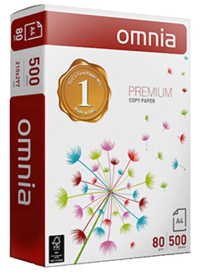 OMNIA 5 Packs Of Omnia Copy Paper - 80g – 2500 Sheets - Image 3