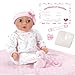 Adora 16 Inch Girl Baby Doll with Accessories Pink Matching 9Piece Set Including a Pacifier Hospital Bracelet Diaper and More Gift for Toddlers Ages 3 Adoption Babies Collection Hope - Image 2