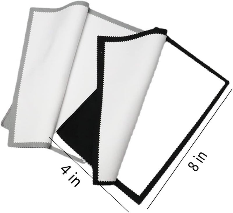 LifHap 4Pcs Silver Polishing Cloth Large Jewelry Cleaning ClothsMultiLayer DoubleSided Jewelry Cleaning Cloth for GoldSterling Silver Platinum Silver Jewelry Cleaner Tarnish Remove - Image 2