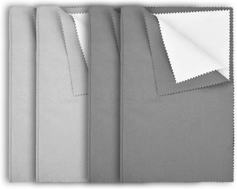 LifHap 4Pcs Silver Polishing Cloth Large Jewelry Cleaning ClothsMultiLayer DoubleSided Jewelry Cleaning Cloth for GoldSterling Silver Platinum Silver Jewelry Cleaner Tarnish Remove - Image 1