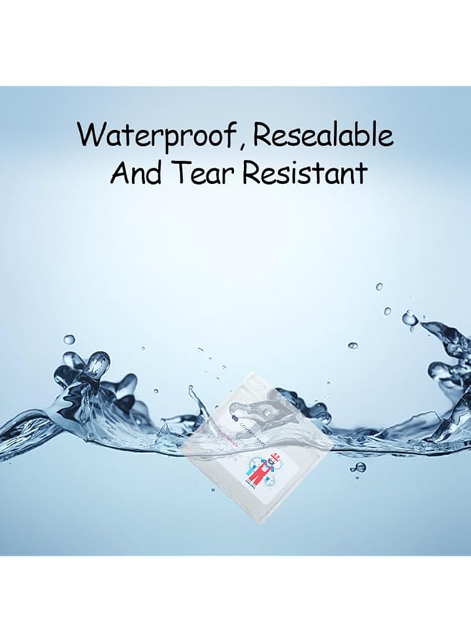 إيروريكس 6 قطع من أربطة العنق مع حامل بطاقات، حامل بطاقات شفاف لحمايه بطاقات الهوية، حامل بطاقات شفاف مقاوم للماء مع رباط العنق، دياو باي جي اس ايه - Image 3