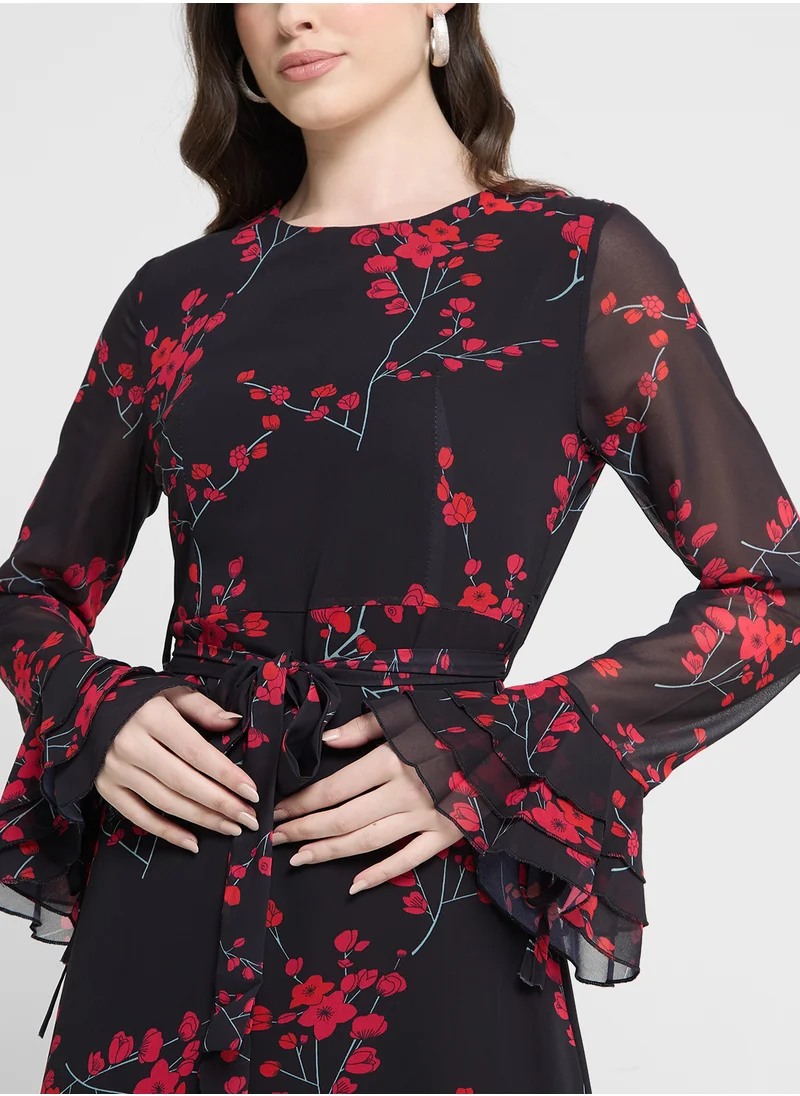 Khizana Floral Print Dress