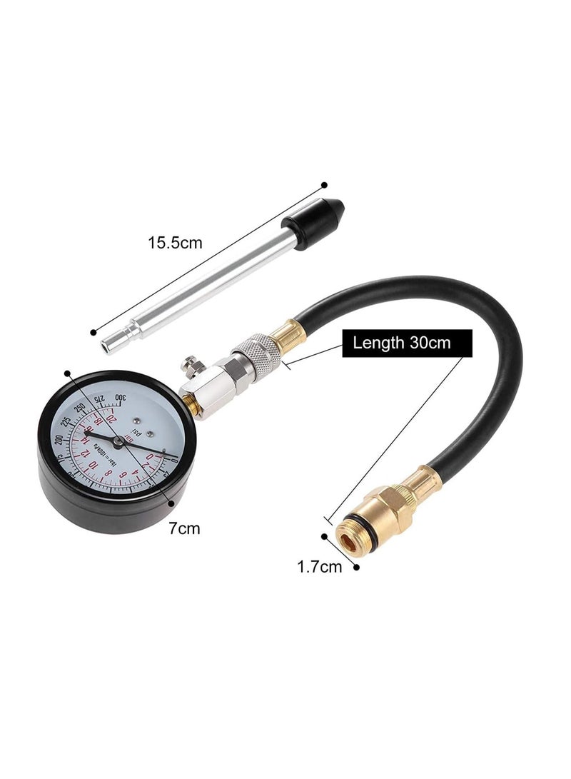 ABBASALI Professional Petrol Engine Compression Tester, Motorbike Cylinder Pressure Tester Engine Cylinder Leakage Test Tool  - Image 2