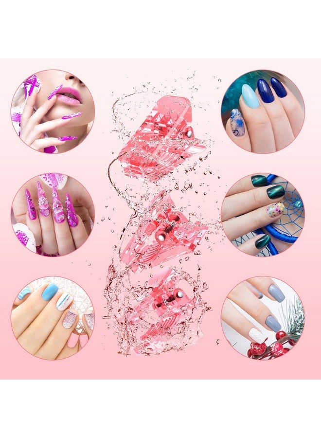 BELOVING 10Pcs Nail Tip Clips, Nail Clips For Poly Nail Gel, Nail Extension Gel Quick Building Nail Tips Clip For Dip Powder Nail Kit False Nail Tips And Dual Forms Manicure Nail Art Tools, Pink - Image 3