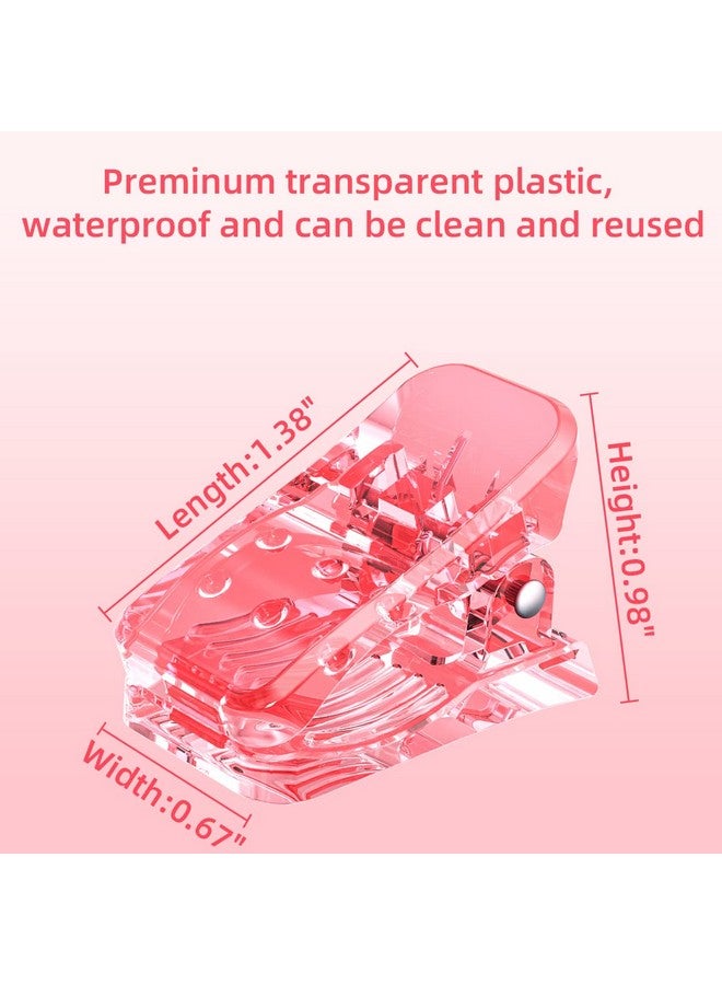 BELOVING 10Pcs Nail Tip Clips, Nail Clips For Poly Nail Gel, Nail Extension Gel Quick Building Nail Tips Clip For Dip Powder Nail Kit False Nail Tips And Dual Forms Manicure Nail Art Tools, Pink - Image 4