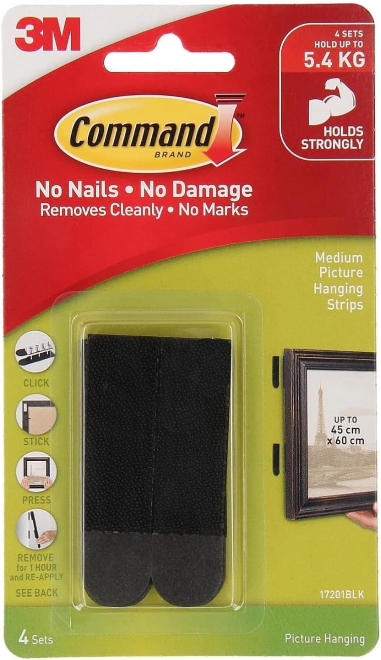 Command Medium Picture Hanging Strips - 4 Pairs - Image 1