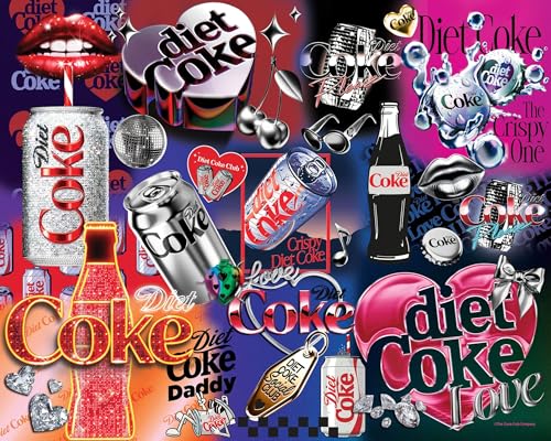 Springbok Diet Coke Bling 1000 Piece Jigsaw Puzzle for Adults Poster Now Included Colorful CocaCola Puzzle Unique Cut Pieces Made in USA - Image 1