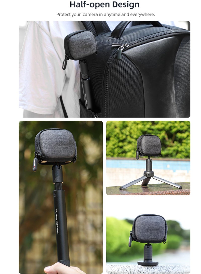 Zikra Portable Carrying Case Hard EVA Travel Storage Bag, Compatible with Insta360 GO 3, DJI Action 3, GoPro 8 9 10 11 12 Action Cameras - Image 3