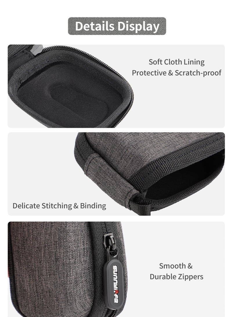 Zikra Portable Carrying Case Hard EVA Travel Storage Bag, Compatible with Insta360 GO 3, DJI Action 3, GoPro 8 9 10 11 12 Action Cameras - Image 5