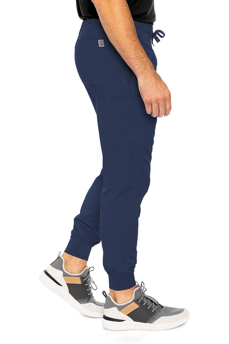 Med Couture بنطلون جوجر طبي للرجال من ميد كوتور بوين - مثالي للارتداء غير الرسمي وأنماط الحياة النشطة MC7777، أزرق داكن، كبير جداً - Image 3