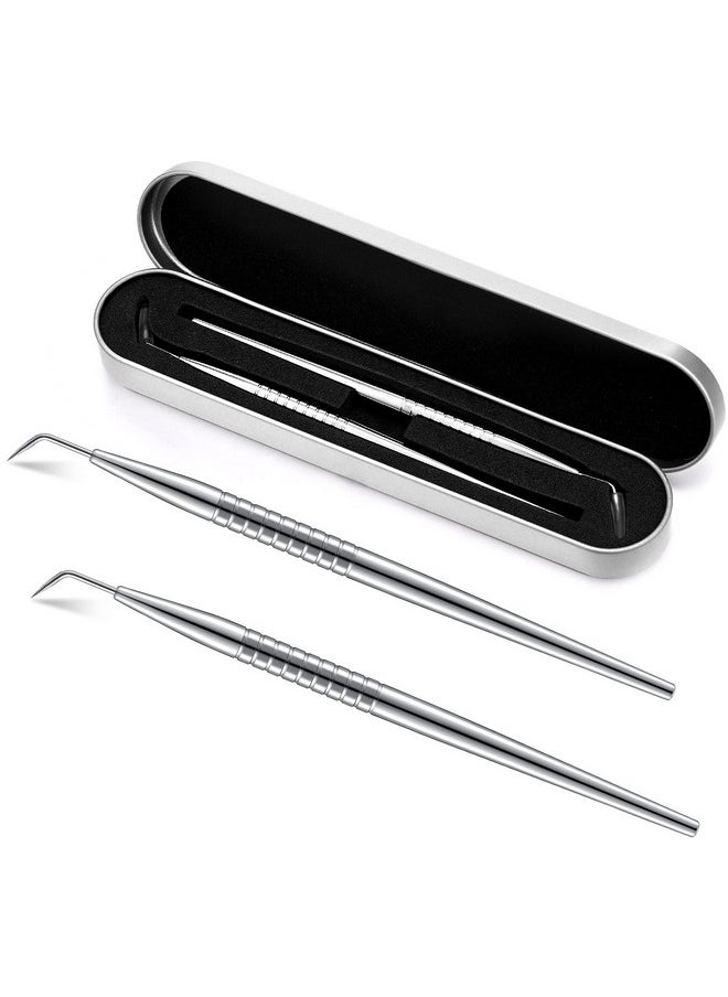 Maitys - 2 Pieces Eyelash Lift Tool Lash Separator Tool Stainless Steel Lash Lifting Perm Tool Lash Eyelash Perm Applicator Eyelash Extensions Supplies For Eyelash Lifting And Separating (Silver) - Image 1