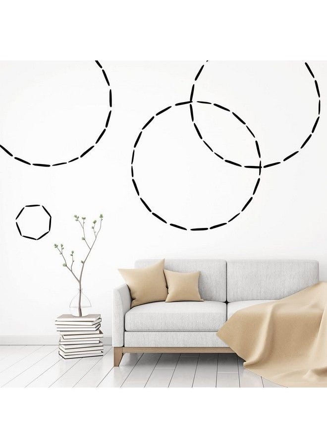 Outus - 192 Pieces Boho Line Wall Decals Modern Abstract Decor Sticker Removable Peel And Stick Striped Wallpaper Black Stripes Art Wall Vinyl For Kids Urban Minimalist Bedroom Office Nursery Home Decoration - Image 1