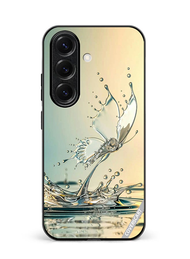 Protective Case Cover For Samsung Galaxy S25 Plus Water Butterfly Design Multicolour