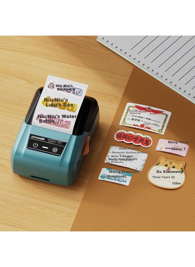 Shuofang Shuo Fang T56pro Food Label Printer Commercial Supermarket Clothing Store Milk Tea Price Production Date Label Machine Mini Cable Home Storage Bluetooth Thermal Printer - Image 3