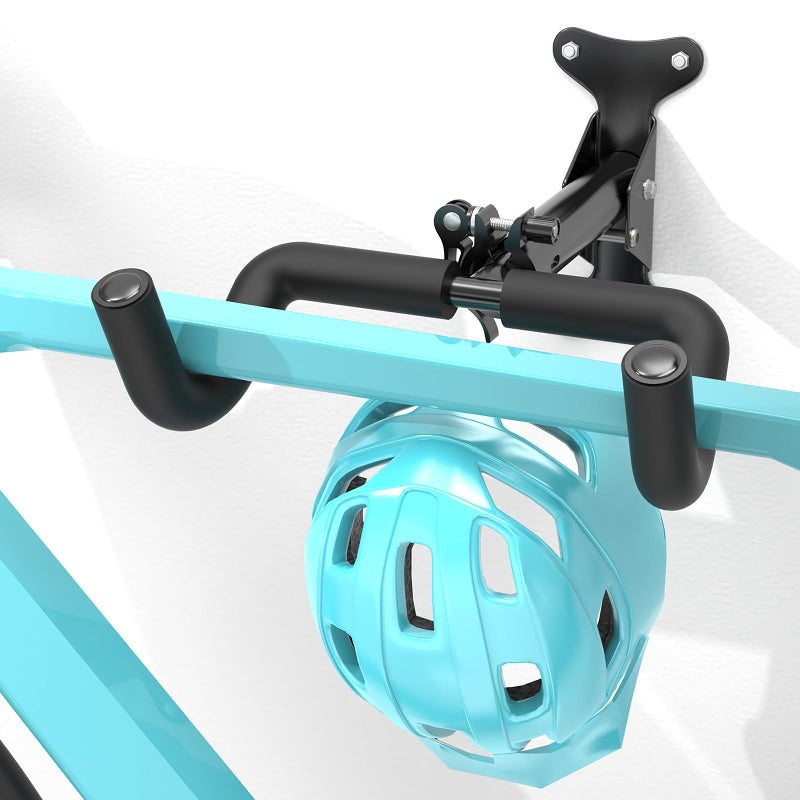 Housolution Bike Wall Mount - [1 Pack] EVA Foam Padded up to 48.5 lbs, Carbon Steel, Valve Mechanism, Heavy-Duty Adjustable Bike Wall Hanger for Road, Mountain and Hybrid Bikes, Garage & Apartment - Image 1