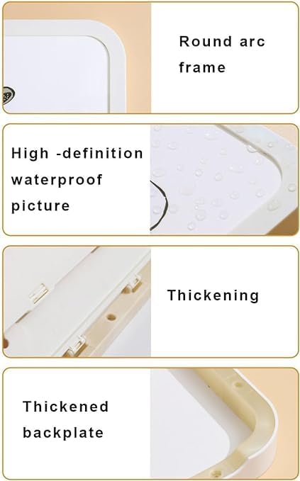 XIGSTA Bathroom Organizer Cabinet with Mirror WallMounted Bathroom with Mirror Space Saving Storage Organizer for HomeKitchenToilet Wall Hanging Storage - Image 5