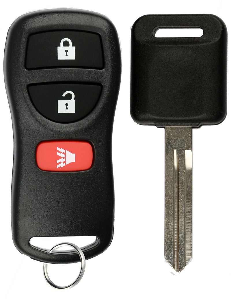 KeylessOption 2 Item Bundle 1 Key Fob Keyless Entry Remote 1 Uncut for 46 Chip Ignition Key - Image 1