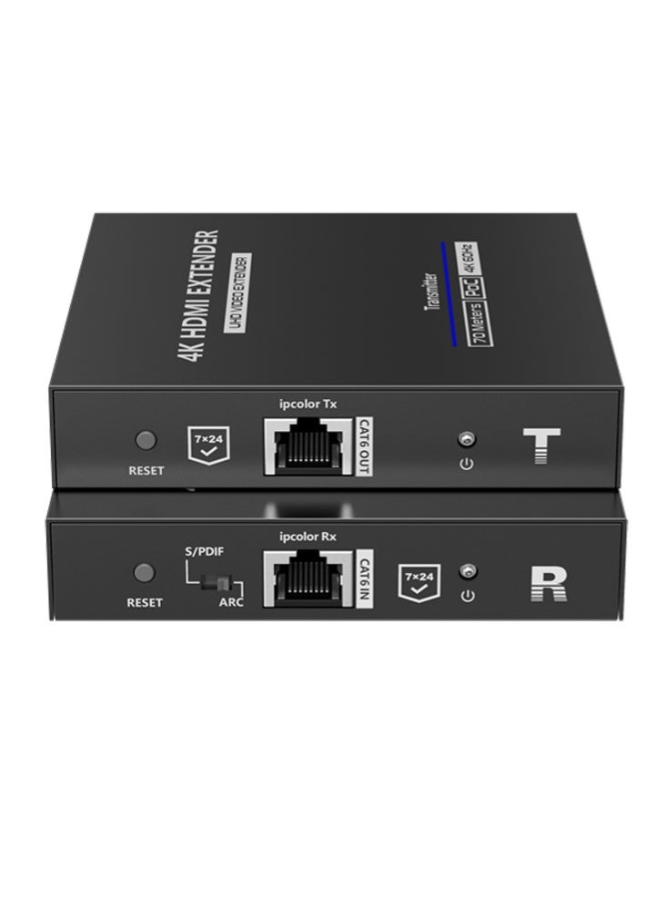 لينكينج موسع HDMI لمسافة 70 متر عبر CAT6 بدقة 4K@60Hz رقم LKV676P-I من Lenkeng - Image 3