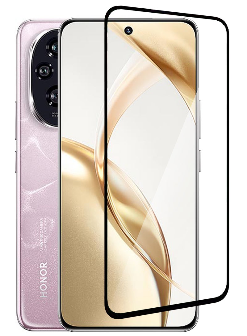 For Honor 200 5G - Tempered Glass Screen Protector - Advanced Border-Less Full Edge to Edge ,Shatterproof , High Responsiveness , Higher Transparency , Quick to Install ,Anti-scratch and Bubble-free Screen Protector - Black - Image 1
