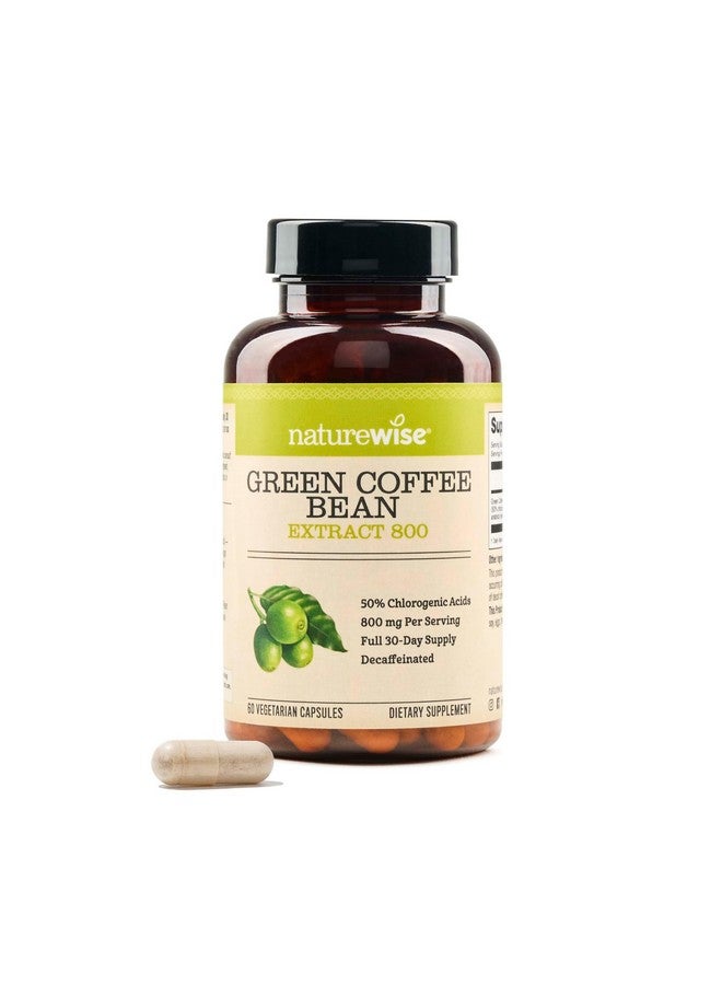 NatureWise Green Coffee Bean Extract 800mg - with 50% Chlorogenic Acids - Support for Weight Goals, Energy, and Antioxidants - Vegan, Non-GMO - 60 Capsules[1-Month Supply] - Image 1