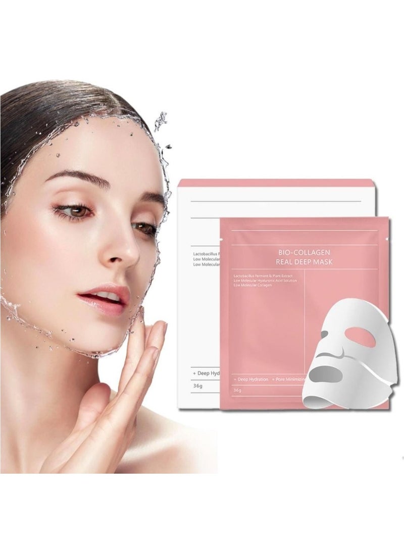 BIODANCE - Bio Collagen Deep Cleansing Mask, Overnight Moisturizing Mask, Shrink Pores, Improve Elasticity, 34g x 4pcs - Image 1