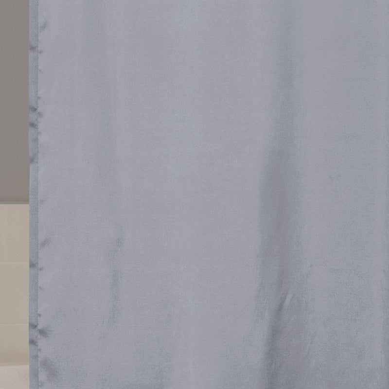 لاش ديكور ستارة دش لوش ديكور ليليان | تصميم دوائر لامعة محبوكة للحمام، 72 × 72 بوصة، رمادي - Image 3