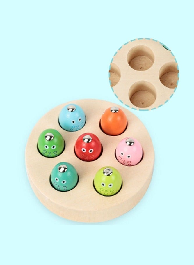 INSENSE Magnetic Wooden Fishing Toy for Kids – Educational Early Learning Game for Hand-Eye Coordination & Color Recognition - Image 3