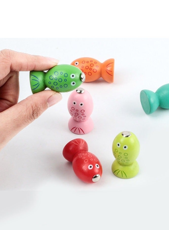 INSENSE Magnetic Wooden Fishing Toy for Kids – Educational Early Learning Game for Hand-Eye Coordination & Color Recognition - Image 4