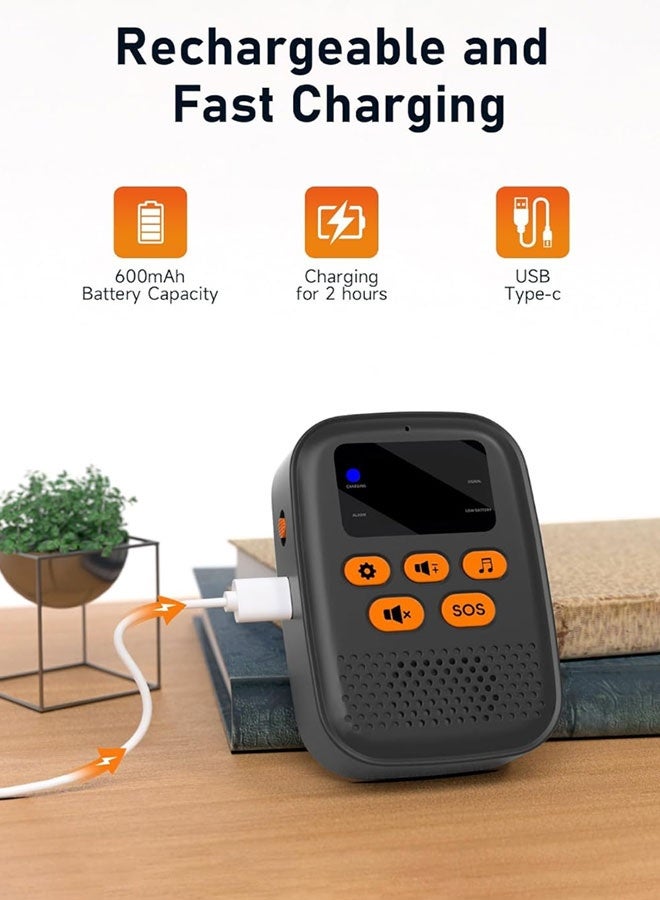 SOS Emergency Call Button System with LED Display - Rechargeable & Customizable Alerts for Seniors/Patients - Image 5