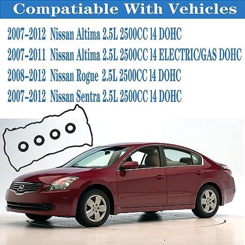 HIHIAV VS50777R فقط لغطاء صمام الألمنيوم لسيارة نيسان ألتيما 2.5 مع حشية مع 4 أختام شمعة - Image 2
