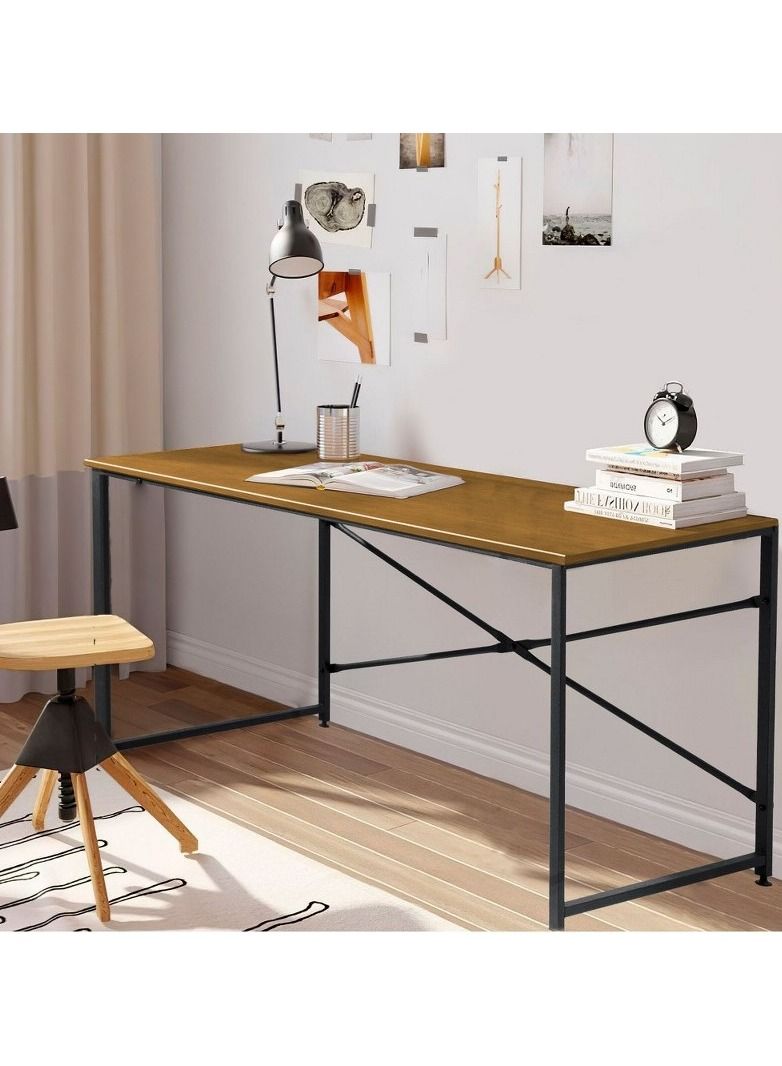 Home Gallery Office Desk Modern Style 80 cm Brown - Image 1