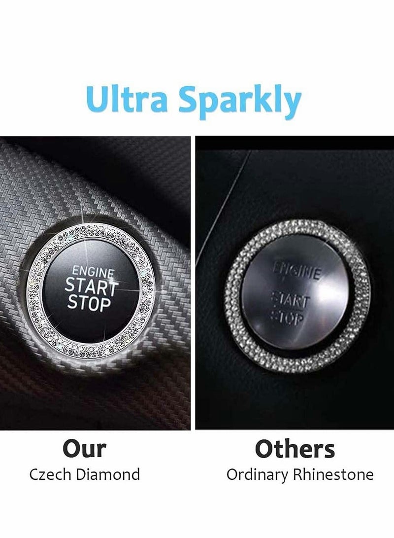 KASTWAVE 2pcs Car Starter Button Decorative Sticker - Image 5