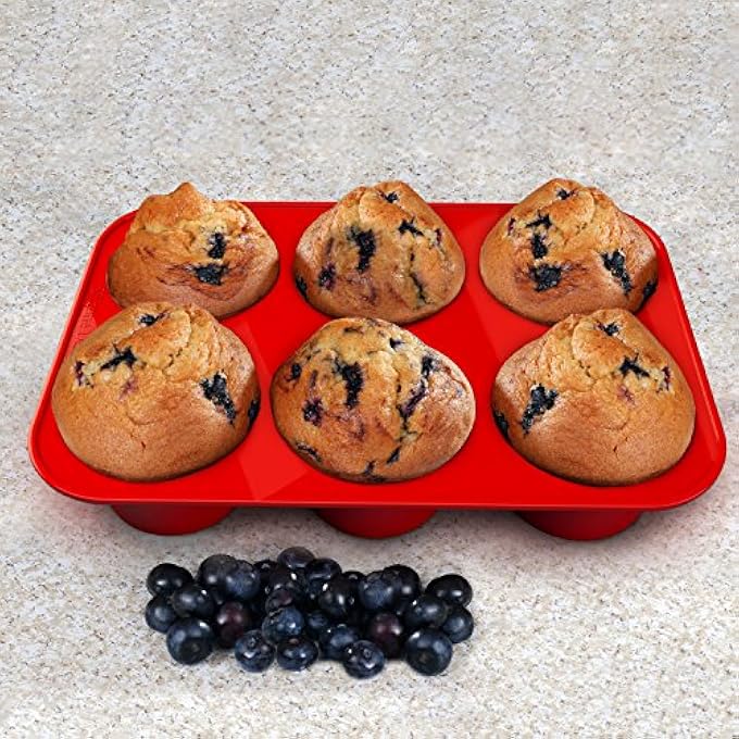 مقالي الكعك من تكساس وصانع الكب كيك 6 أكواب مجموعة كبيرة من 2 استخدام تجاري بالإضافة إلى كتاب إلكتروني لوصفة الكعك - Image 2