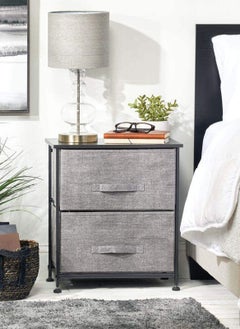 Sharpdo 2-Layer Drawer Storage Cabinet Iron Frame Fabric Multi-Layer Storage Cabinet  - Image 1