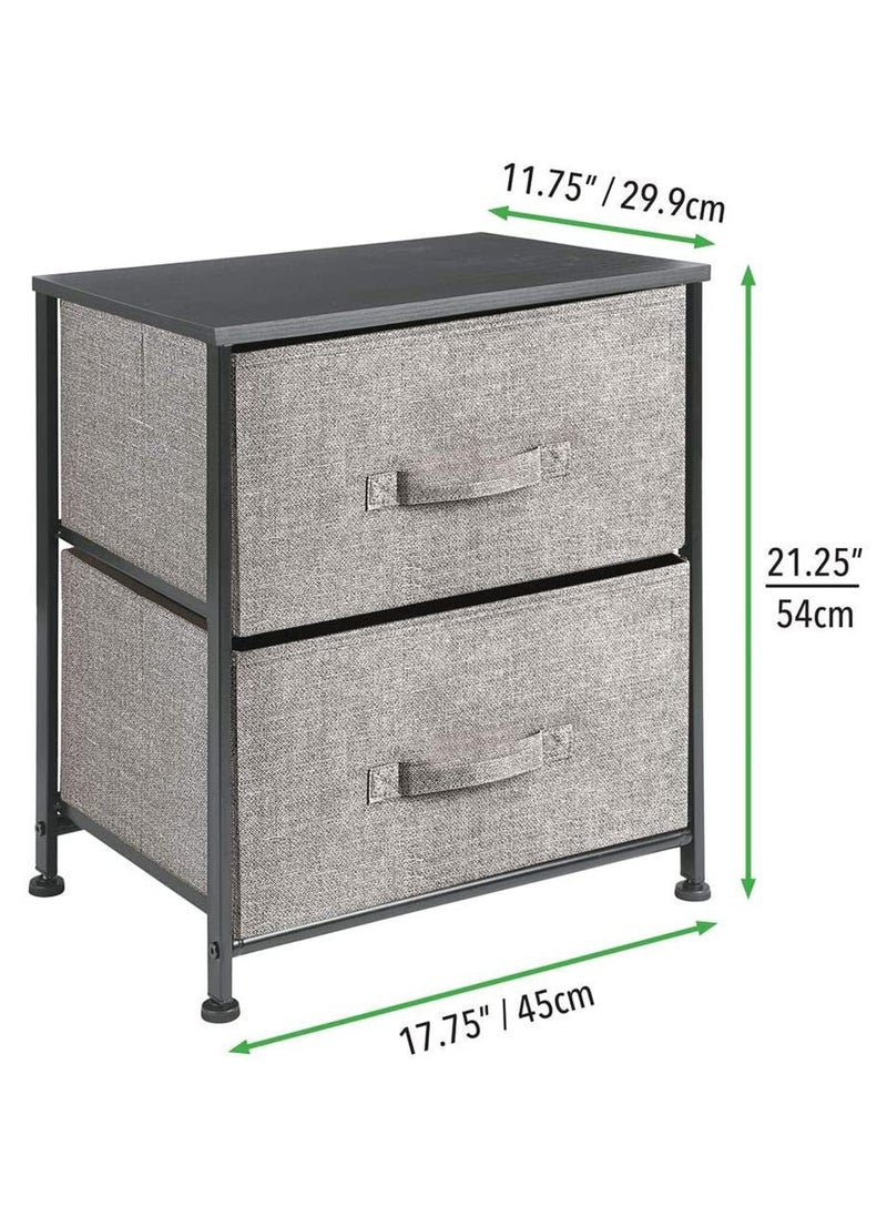 Sharpdo - 2-Layer Drawer Storage Cabinet Iron Frame Fabric Multi-Layer Storage Cabinet - Image 1