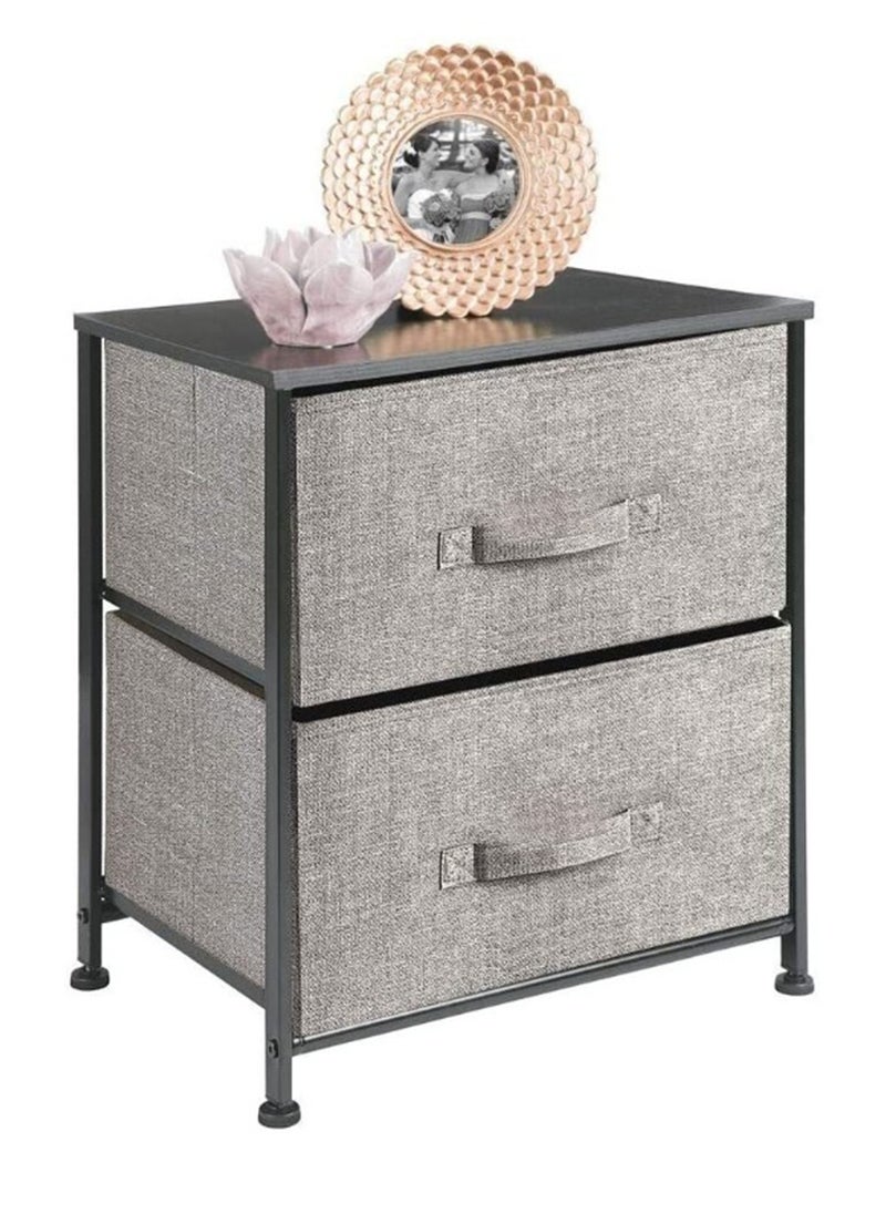 Sharpdo - 2-Layer Drawer Storage Cabinet Iron Frame Fabric Multi-Layer Storage Cabinet - Image 1