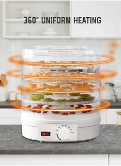 LEOKOR Food Dehydrator, Electric Food Preserver Machine with 5 BPA-Free Trays, Digital Food Dryer Adjustable Timer Temperature Control, Powerful Drying Capacity for Fruits, Veggies, Meats and Dog Treats  - Image 2