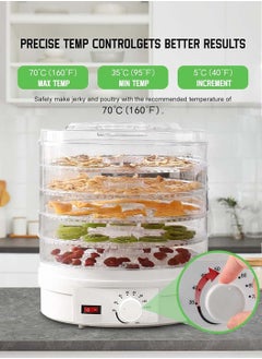 LEOKOR Food Dehydrator, Electric Food Preserver Machine with 5 BPA-Free Trays, Digital Food Dryer Adjustable Timer Temperature Control, Powerful Drying Capacity for Fruits, Veggies, Meats and Dog Treats  - Image 3