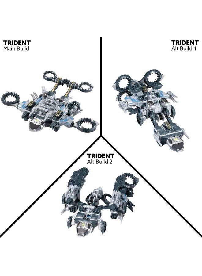 PlayMonster Snap Ships Trident St 33 Gunship Building Construction Toy For Custom Building And Battle Play For Ages 8+ - Image 4